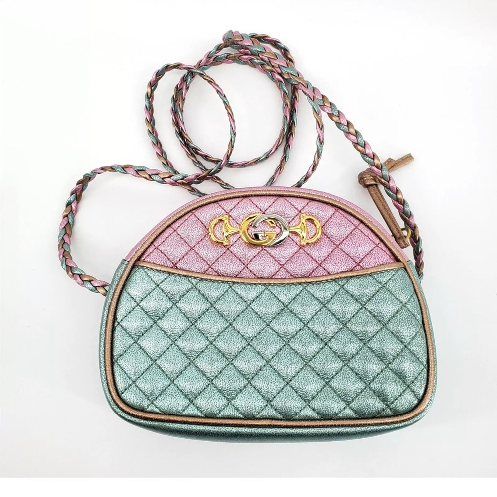 Gucci trapuntata metallic leather